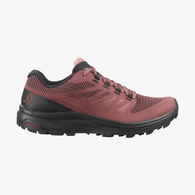 Tênis De Caminhada Salomon Outline GTX Feminino Coral Pretas | PT H14572